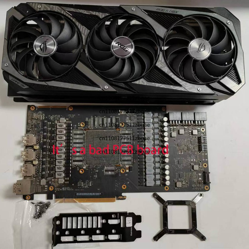 مروحة تبريد مستعملة ولوحة PCB  - مراجعة Rtx 4090 24Gb Graphics Card وسعره